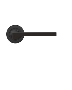 Karcher Design ER57 Soho Door Handle on Round rose in cosmos black,