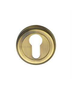 Heritage Brass ERD7020-AT Euro Profile Cylinder Escutcheon Antique finish