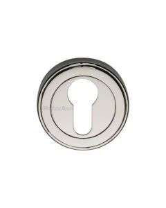 Heritage Brass ERD7020-PNF Euro Profile Cylinder Escutcheon Polished Nickel finish