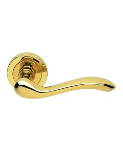 Manital AQ3 Apollo Lever On Concealed Fix Round Rose (Erica) Otl (Polished Brass)  51mm Polished Brass