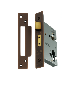 Eurospec Easi - T Euro Profile Security Sashlock 57mm Backset 76mm Case Matt Bronze