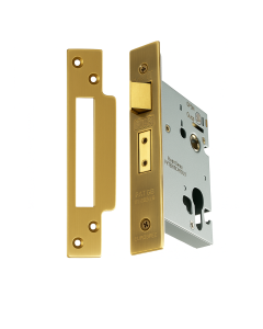 Eurospec Easi - T Euro Profile Security Sashlock 57mm Backset 76mm Case Satin Brass
