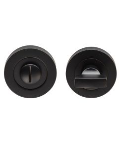 Carlisle Brass EUL004MB Turn & Release On Concealed Fix Round Rose Matt Black