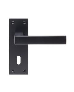 Carlisle Brass EUL011MB Sasso Lever On Backplate - Lock 57mm Matt Black