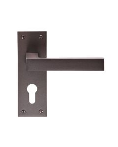 Carlisle Brass EUL011YMBRZ Sasso Lever On Backplate - Euro 47.5mm Matt Bronze