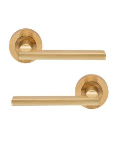 Carlisle Brass EUL030SB Trentino Lever On Rose Satin Brass
