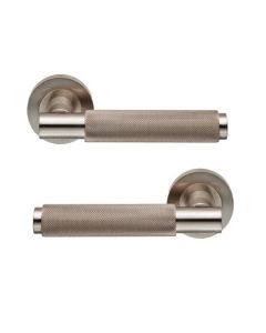 Carlisle Brass EUL050SN Varese Knurled Lever On Rose Satin Nickel