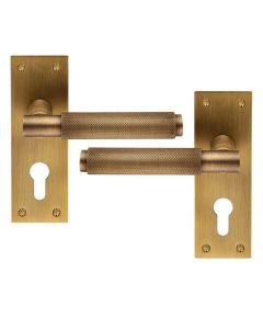 Carlisle Brass EUL051YAB Varese Lever On Backplate - Euro 47.5mm Antique Brass