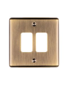 Eurolite En-G2Abb 2 Gang Grid Plate Antiqueenhance Range