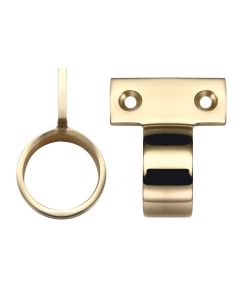 Window Sash Ring Vertical Fix-28mm Diameter-Antique Brass Fulton Bray-FB36AB