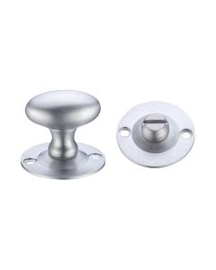 Fulton & Bray FB41SC Oval Thumb Turn with Coin Release - 5mm spindle Satin Chrome