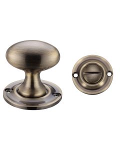 Fulton & Bray FB42FB Oval Thumb Turn with Coin Release - 5mm spindle Florentine Bronze