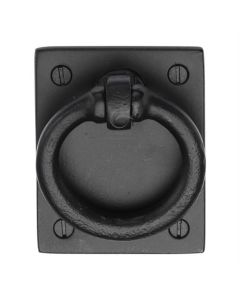 M.Marcus FB6367 Black Iron RusticRing Drop Pull on Plate