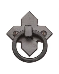 M.Marcus FB6389 Black Iron Rustic Ring Drop Pull