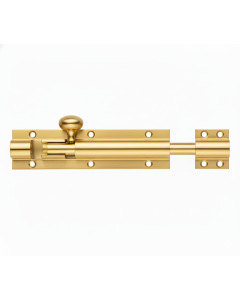 Fulton & Bray FB75 Architectural Heavy Barrel Bolt 200mm x 50mm Polished Brass