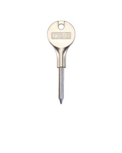 Fulton & Bray FBK02 Fulton and Bray Star Shape 35mm Rack Bolt Key Nickel Plate