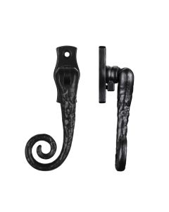 Foxcote Foundries FF83R Monkey Tail Fastener Lockable c/w key - Right Hand Black Antique