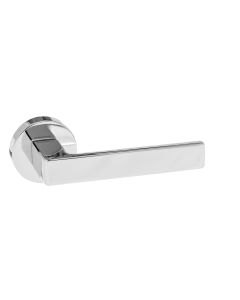 Forme Asti Designer Lever on Minimal Round Rose - Polished Chrome FMR254PC