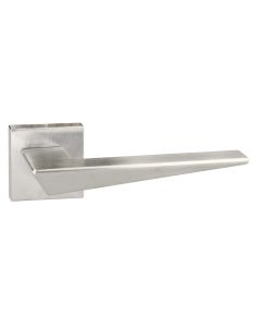 Forme Naxos Designer Lever on Minimal Square Rose - Satin Chrome FMS215SC
