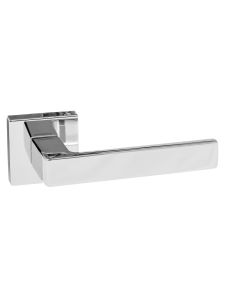 Forme Asti Designer Lever on Minimal Square Rose - Polished Chrome FMS254PC