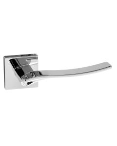 Forme Olimpia Designer Lever on Minimal Square Rose - Polished Chrome FMS280PC