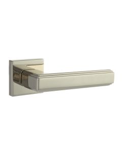 Forme Alila Designer Lever on Minimal Square Rose - Polished Nickel FMS293PN