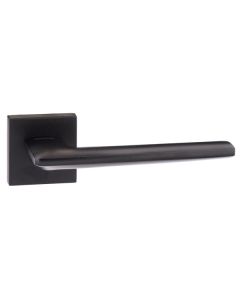 Forme Boston Designer Lever on Minimal Square Rose - Matt Black FMS422MB