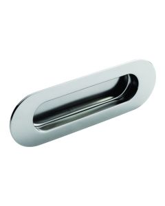 STEELWORKS OFP120PSS Oval Flush Pull Handle 120 x 40mm - Polished Stainless Steel