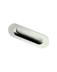 Eurospec FPH1001SSS 120 X 40mm Flush Pull - Oval Satin Stainless Steel