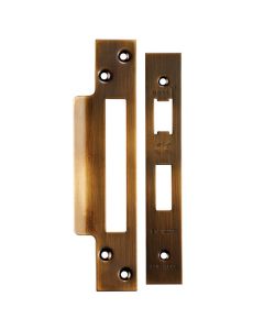 Eurospec FSF5004AB Forend Strike & Fixing Pack To Suit Architectural Sashlocks (Bas/Ess/Lss/Oss) Antique Brass