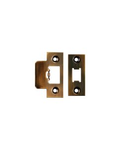 Eurospec FSF5009AB Forend Strike & Fixing Pack To Suit Heavy Duty Tubular Latch Antique Brass