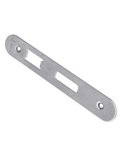 Eurospec FSF5013SSS/R Forend Strike & Fixing Pack To Suit Bs 5 Lever Sash Lock - Radius Satin Stainless Steel