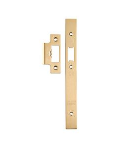 Eurospec FSF5016SB Forend Strike & Fixing Pack To Suit Din Latch (Security) Satin Brass