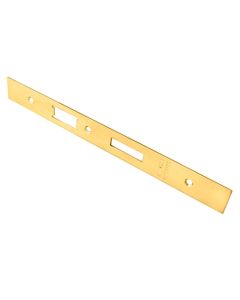 Eurospec FSF5017PVD Forend Strike & Fixing Pack To Suit Din Euro Sash/Bathroom Lock (Security) Stainless Brass
