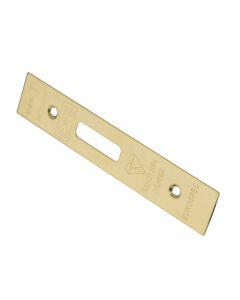 Eurospec FSF5019PVD Forend Strike & Fixing Pack To Suit Bs Cylinder Deadlock Stainless Brass