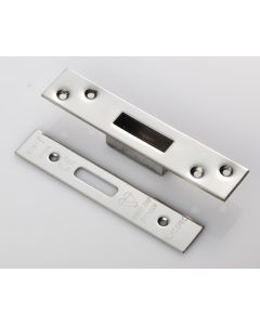 Eurospec FSF5029BSS Forend Strike & Fixing Pack To Suit Bs8621 Cylinder Deadlock Bright Stainless Steel