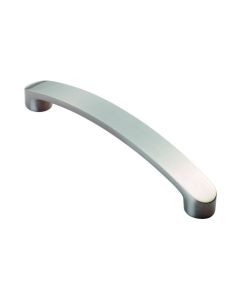 Fingertip FTD2035ASN Ftd Radiused End Flat Bow Handle 128mm Satin Nickel