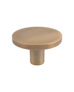 Circular Cupboard Knob 41mm Dia ANTIQUE BRASS FTD348BAB Fingertip