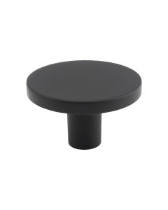 Circular Cupboard Knob 41mm Dia MATT BLACK FTD348BMB Fingertip