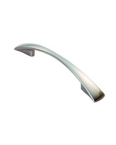 Fingertip FTD380ASN Ftd Waisted Flat Bow Handle 96mm Satin Nickel