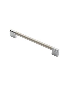 Fingertip FTD470DSNCP Ftd 13mm Keyhole Handle 192mm Satin Nickel/Polished Chrome