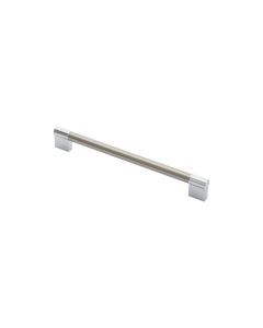 Fingertip FTD470ESNCP Ftd 13mm Keyhole Handle 224mm Satin Nickel/Polished Chrome