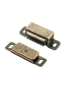 Fingertip FTD840FB Ftd Steel Magnetic Catch (6Kg Pull) 46 X 15 X 14mm Florentine Bronze