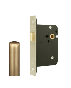Mortice Upright Latch-76mm Case -57mm Backset G4053 By Imperial Locks Antique Brass G4053-76-AB
