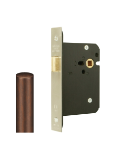 Mortice Upright Latch-63mm Case -45mm Backset G4053 By Imperial Locks Imitation Bronze G4053-63-IBMA