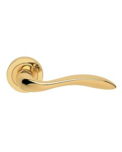 Manital GI5 Giava Lever On Concealed Fix Round Rose Otl (Polished Brass)  Polished Brass