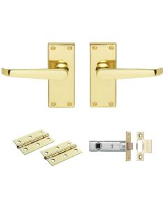 Carlisle Brass GK2002EB/INTB Contract Victorian Straight Latch Pack Electro Brassed