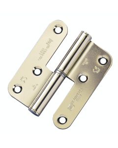 Royde & Tucker H105 HI-LOAD Lift Off Right Hand Butt Hinge in Satin Zinc Plated Finish 98 x 82 x 3mm