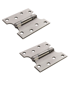 Eurospec H2N1424SSS 101.6 X 101.6 X 3mm Parliament Hinge C/W Screws Satin Stainless Steel