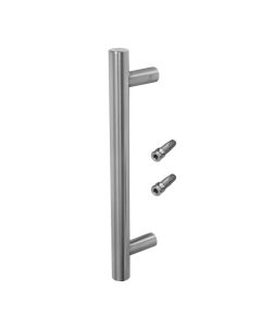 BLU, Inline 'T' Bar Pull Handle, 400mm, Secret Fix for Aluminium Sliding Door, 316 Satin Stainless Steel HAB2-KIT-400-SA-SSS